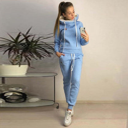 Women’s Solid Colour Fleece-Lined Sweatsuit