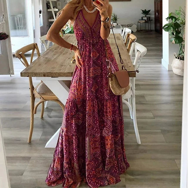 Harriet® | Spódnica maxi z nadrukiem boho