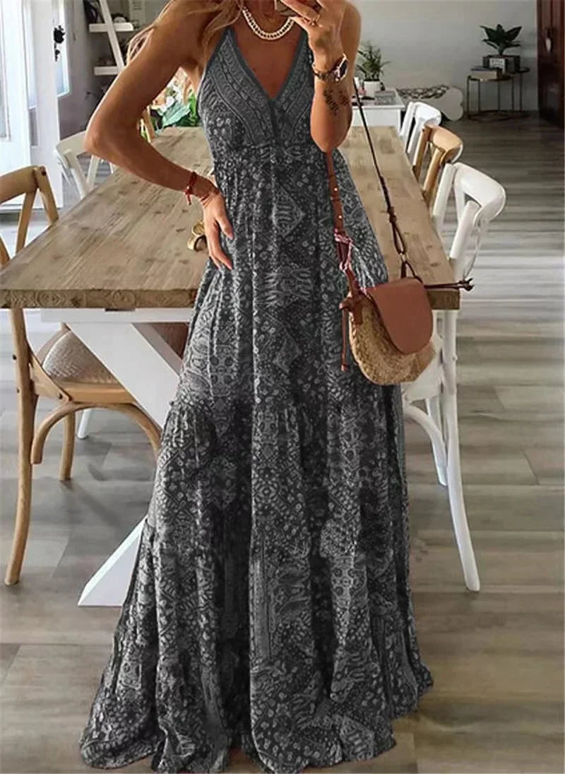 Harriet® | Spódnica maxi z nadrukiem boho