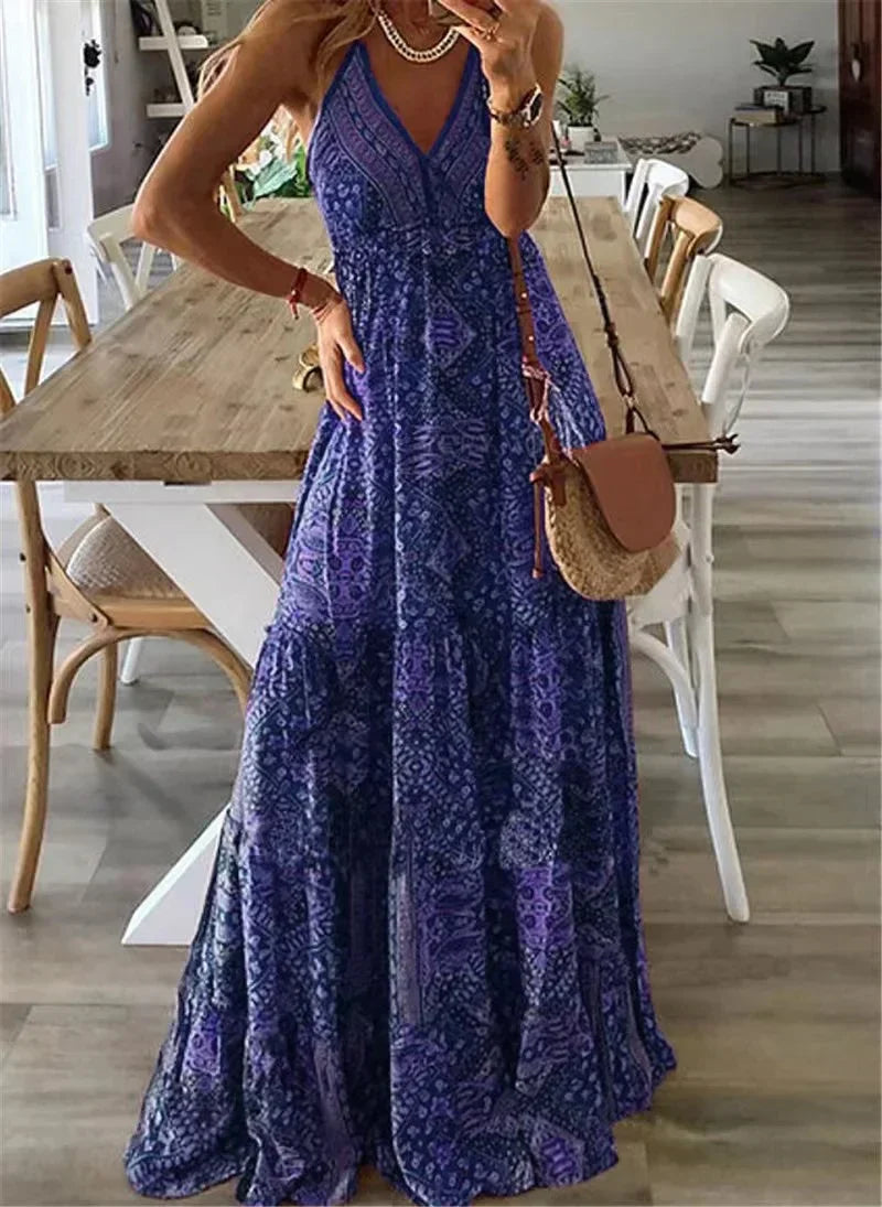 Harriet® | Spódnica maxi z nadrukiem boho