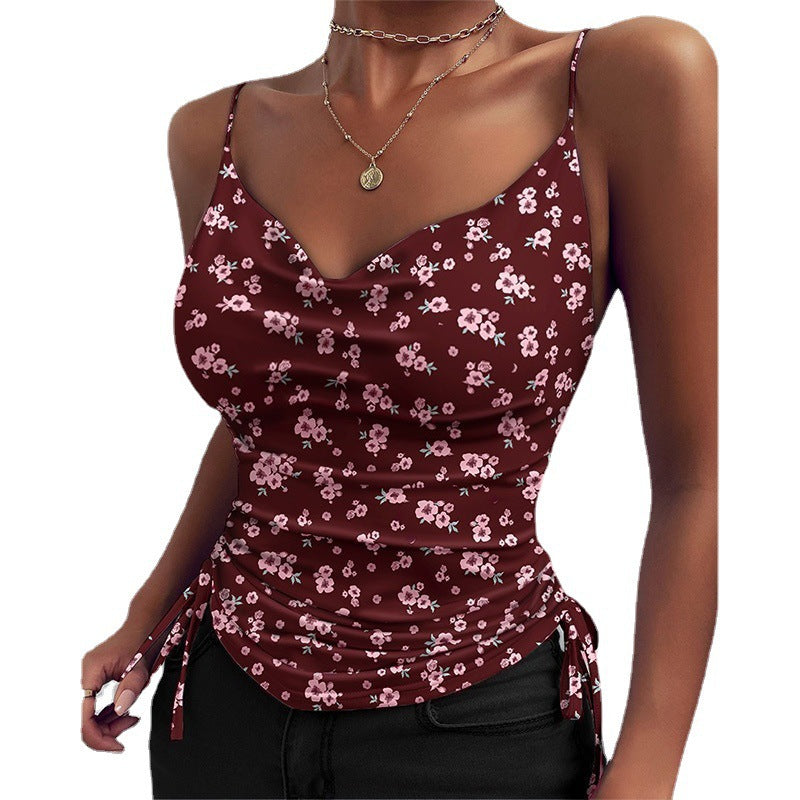 Aubrey® | Spaghetti Strap Tops V-neck Camisole Koszulki Damskie Odzież Letnia