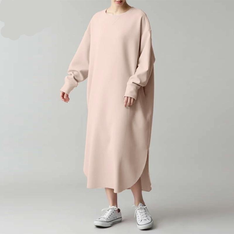 Buddhatrends Shirt Dress Back to Basic Oversized Sweater Dress