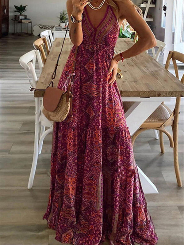 Hayley® | Damska sukienka maxi w stylu boho