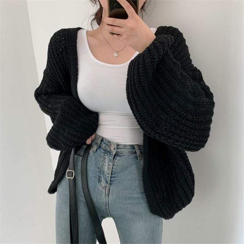 WickedAF Brown / One Size Rieka Cardigan